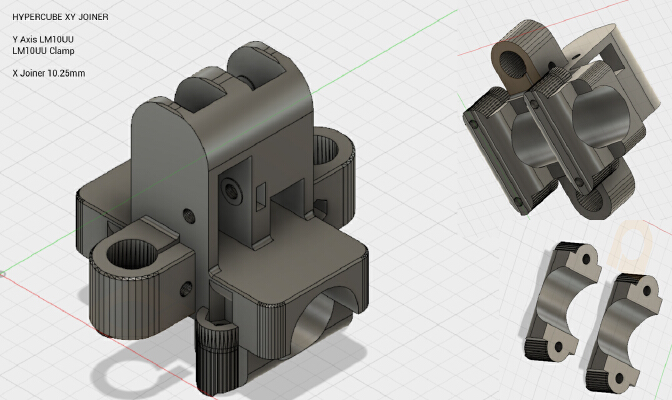 HyperCube XY Joiner LM10UU | 3d print model