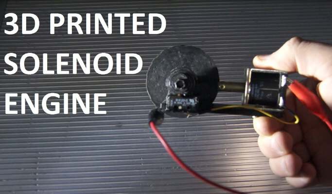 1 Cylinder Solenoid Engine | 3d print model