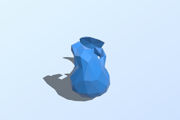 Low-poly Molly Manatee | 3d print model
