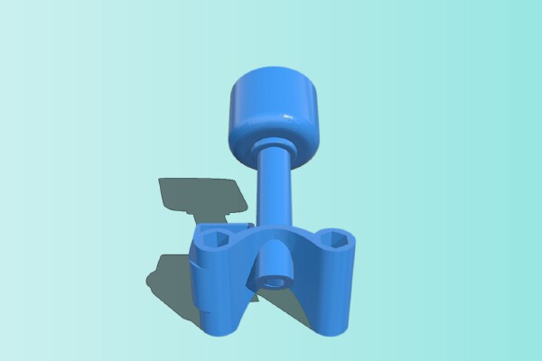 Foxeer Lollipop 4 UFL antenna mount for ImpulseRC Micro Apex Frame | 3d print model