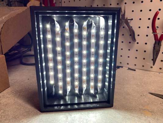 Lithophane Stand Light Box LED | 3d print model
