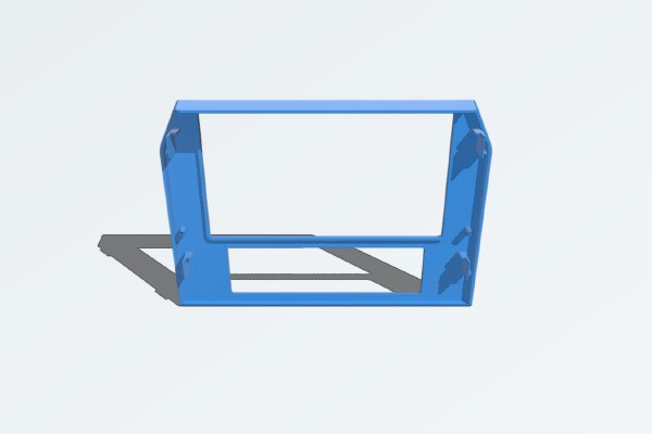 Firebird 85-92 double DIN radio bezel - analog | 3d print model