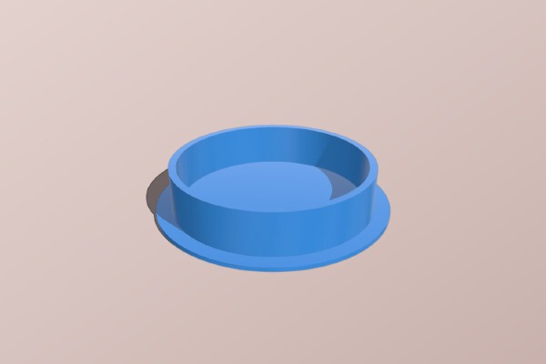 Patio table umbrella hole cover | 3d print model