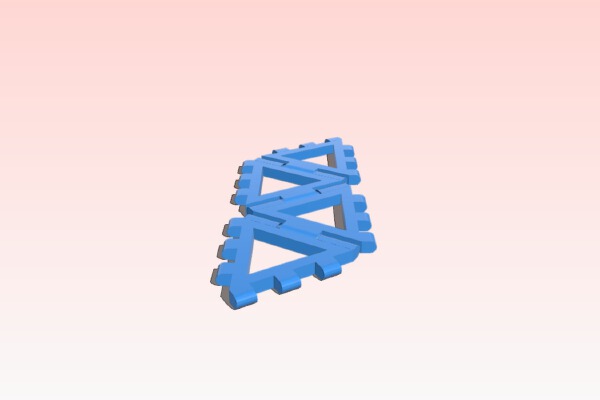 My Customized Hinge_Snap Tetrahedron Net | 3d print model