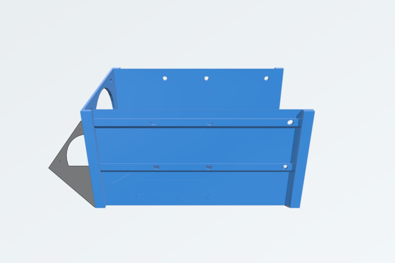 harddrive enclosure with 80mm fan mount