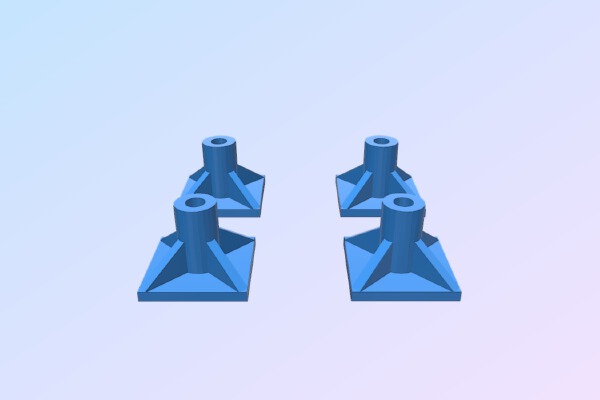Universal, PCB mount pins | 3d print model