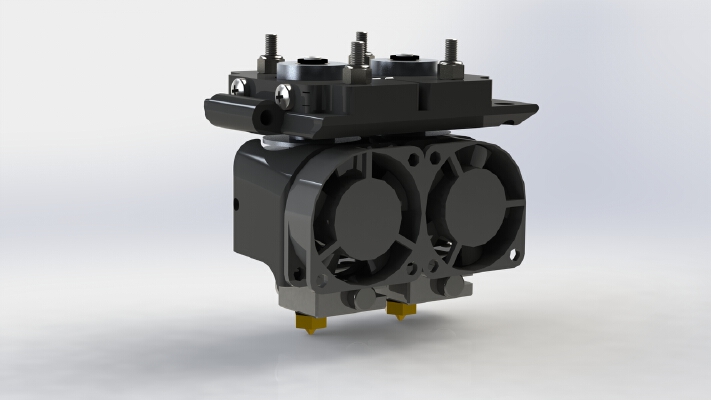 RoBo3D Modular X Carriage E3Dv6, Cyclops or Chimera, and Hexagon by Mike Kelly | 3d print model