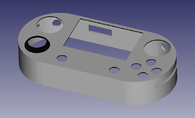 Waveshare Gamehat Game hat case [with grips] | 3d print model