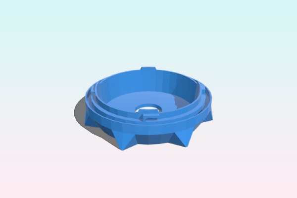 Golf IV headlight cap for Xenon conversion | 3d print model