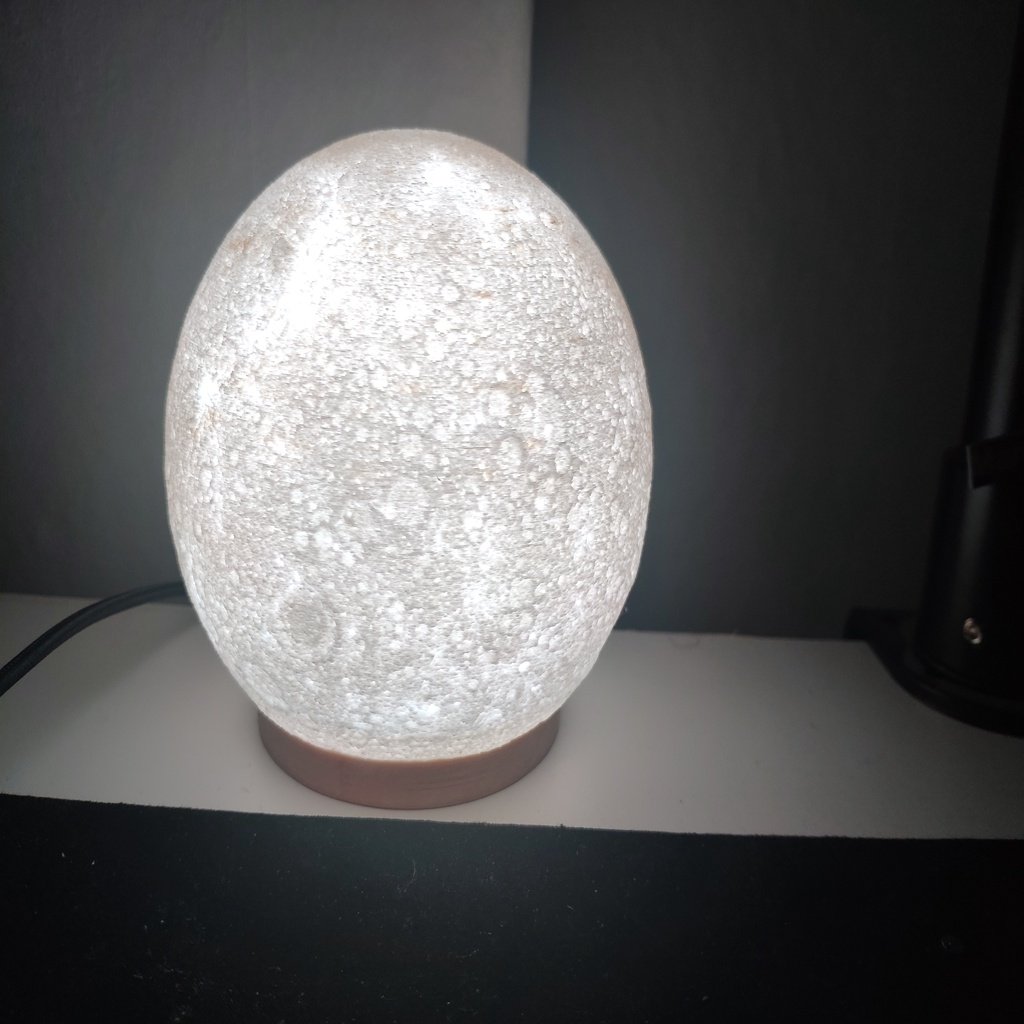 Moon Lamp with Base and Lights