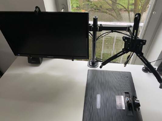 Vesa Adapter Mount For Monitors Without Back Holes | 3d print model