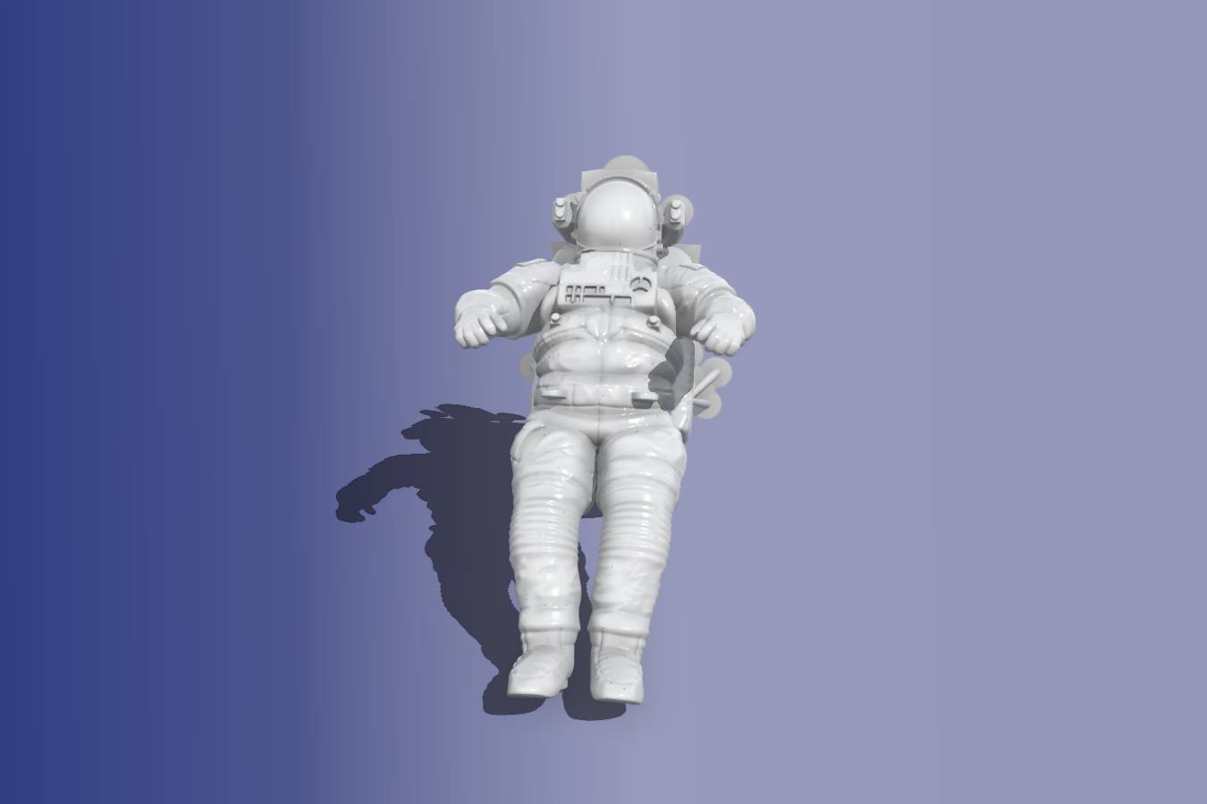 NASA Astronaut With Manned Maneuvering Unit
