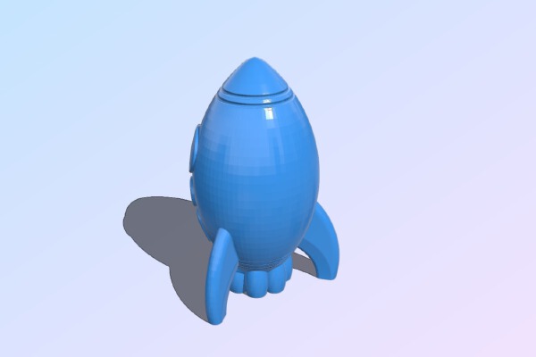toy rocket | 3d print model