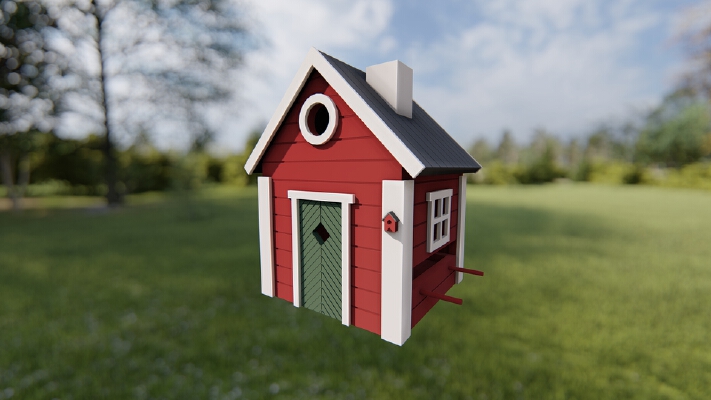 Scandinavian Birdhouse | 3d print model