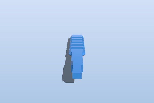 AK47 rear sight rail replacement | 3d print model