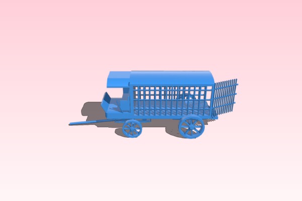 Rickshaw prisoner wagon | 3d print model