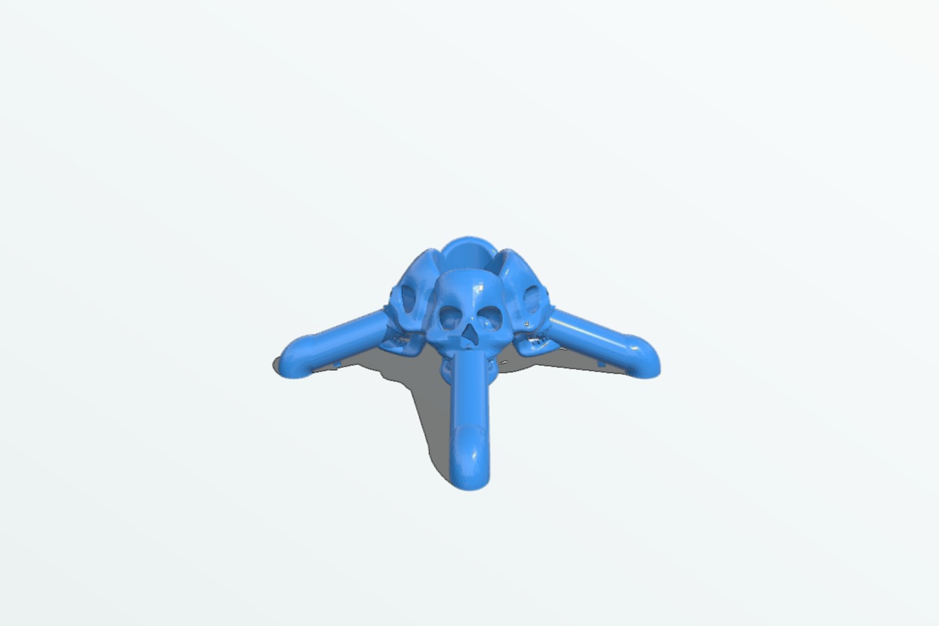 SKULL ALCOHOL  DRINKS Dispenser 4 Glass