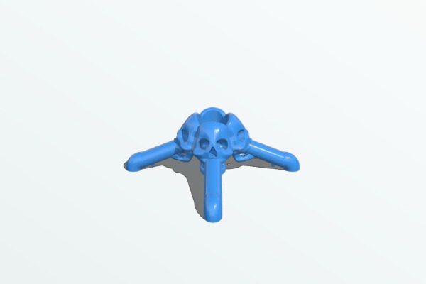SKULL ALCOHOL  DRINKS Dispenser 4 Glass | 3d print model
