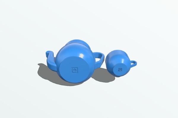 Heart Tea Set | 3d print model