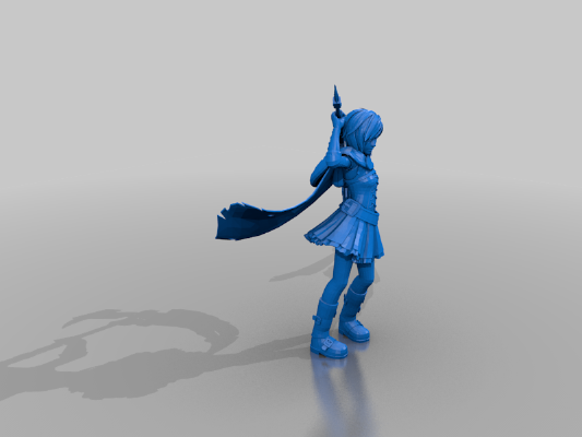 scythe fighter - dnd - humanoid | 3d print model