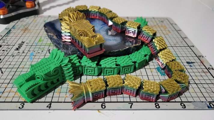 Articulated Quetzalcoatl (updated) | 3d print model