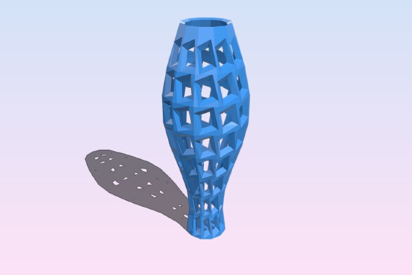 Angled Vase | 3d print model
