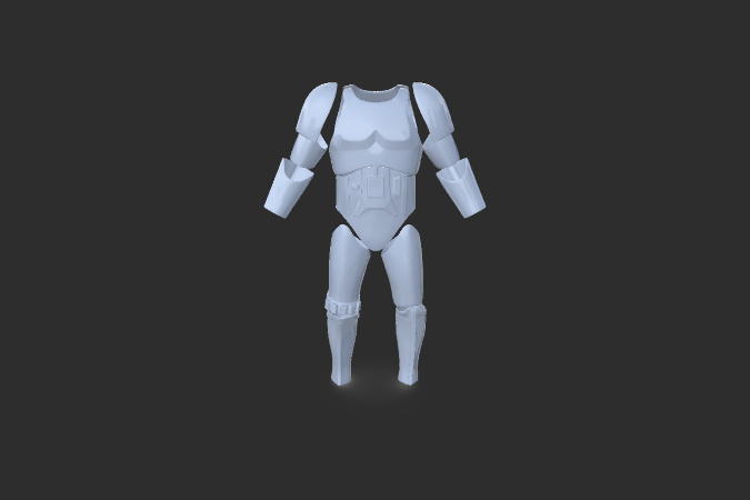 Storm trooper armor separate parts