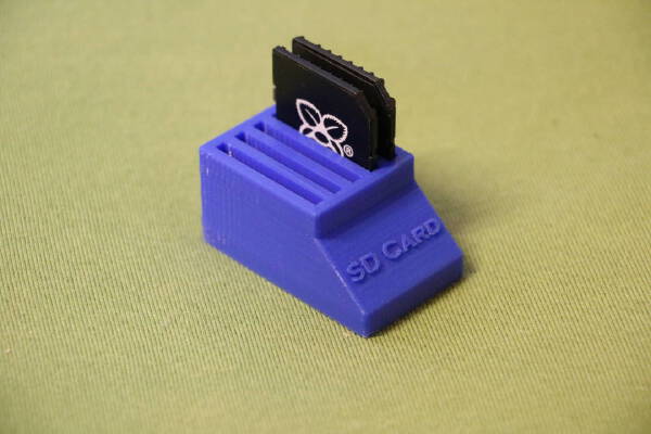 Simple 5 Slot SD-Card holder | 3d print model