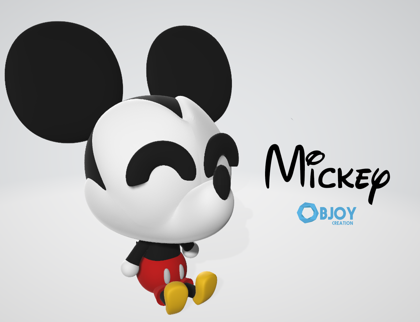 Mickey Mouse Figure & Keychain - by Objoy Creation