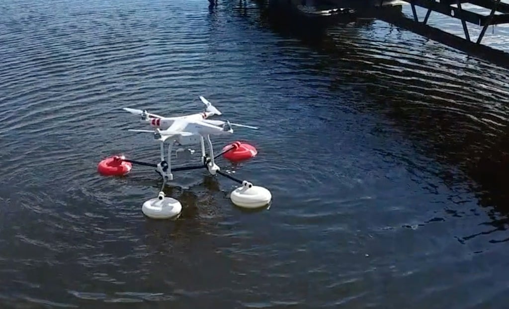 DIY 3D Printed DJI Phantom 3 Water Landing Gear