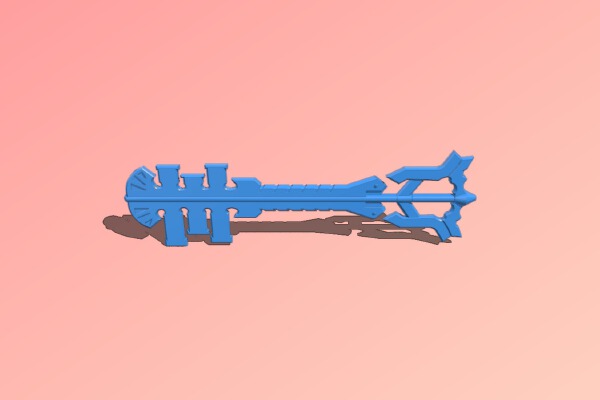 Ends of the Earth_ Gaia Bane Keyblade | 3d print model