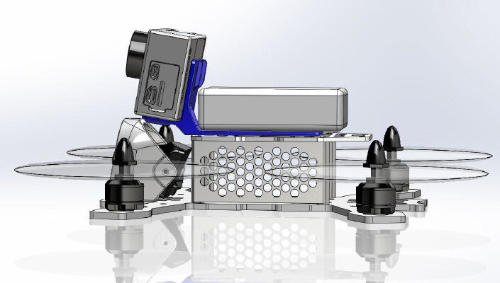 Gopro & Xiaomi Yi generic strap-on mount | 3d print model