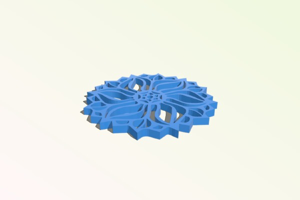 Mandala earrings | 3d print model