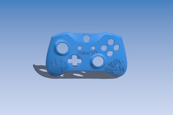 Xbox One S Custom Controller Shell: Fallout 76 Edition | 3d print model
