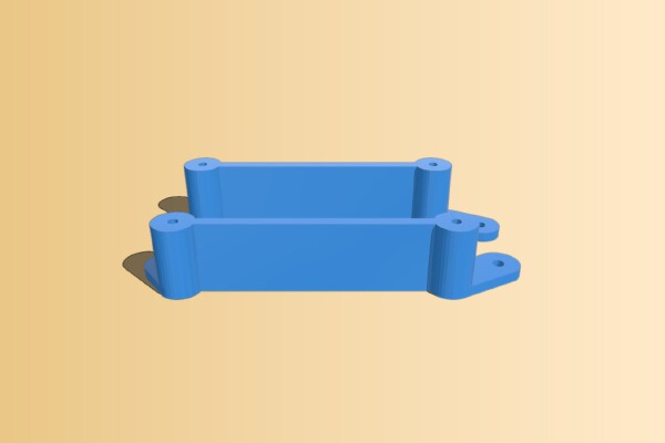 Offset 3.5" hdd to 5.25" bay mount | 3d print model