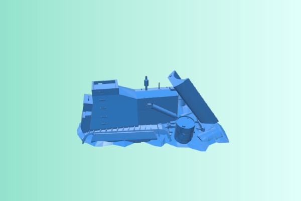 Tractor Wreck | 3d print model