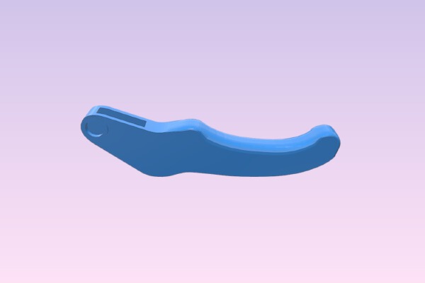 Hobby Clamp trigger handle for medium sized harbor freight clamp | 3d print model