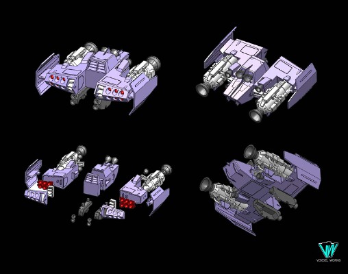1_144 GM Intercept Custom Fellow Booster by VOXDEL WORKS | 3d print model