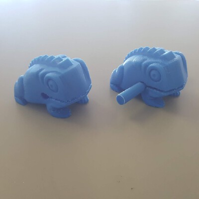 Guiro Frog - Hollow | 3d print model
