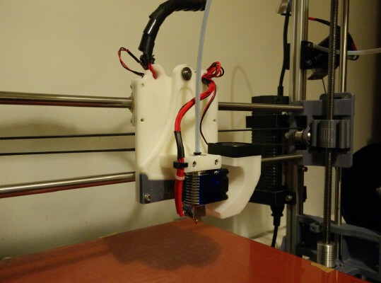 E3D V6 Bowden Mount For TAZ (Plus Layer Fan) | 3d print model