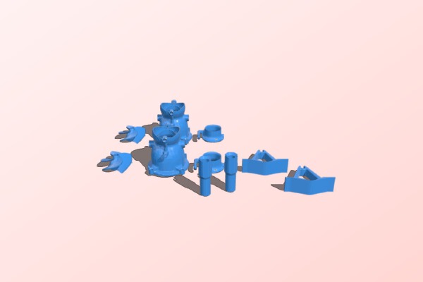 speedy baot rc with jet drives  hollowed | 3d print model