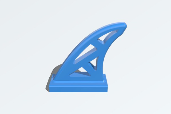 Hyperlite Floss V1 Turtle Fin | 3d print model