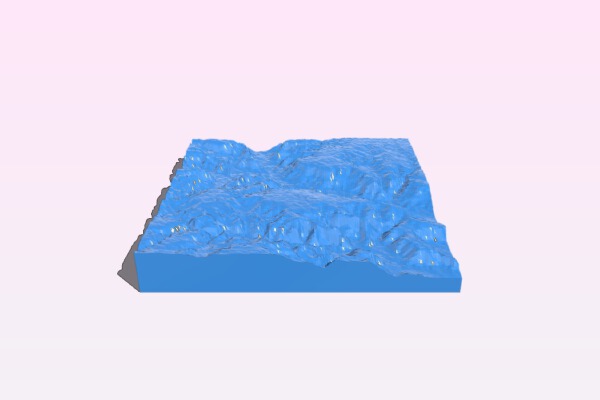 Palo Duro Canyon Topography Texas State Park | 3d print model