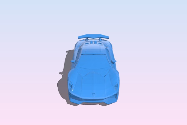 Lamborghini Sesto Elemento Car | 3d print model