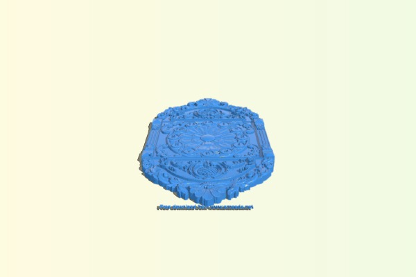 Wall clock pattern | 3d print model