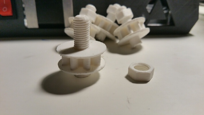  Screw pulley (Poulie à pas de vis et écrou) | 3d print model