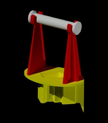 GEEETech i3B: Porta Rotolo | 3d print model