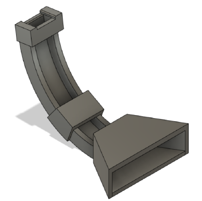 Snapmaker Heated bed cableguide | 3d print model
