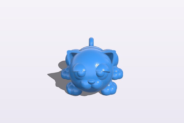 keychain kitten | 3d print model