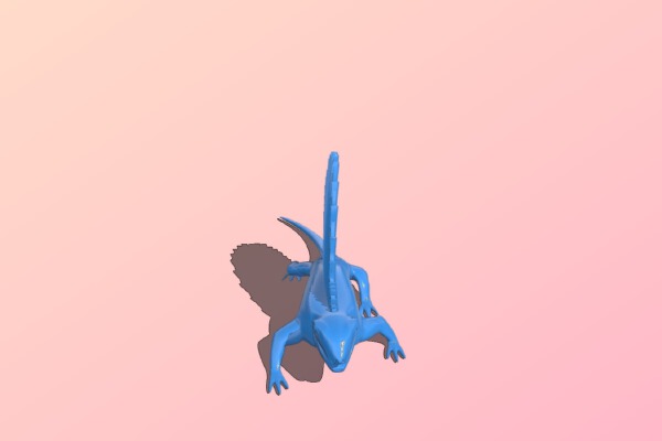 Lizards have fins | 3d print model
